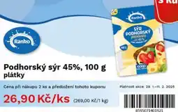 COOP TIP Podhorský sýr 45% nabídka