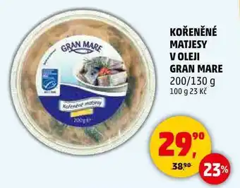 Penny Market GRAN MARE MATJESY V OLEJI, 200/130 g nabídka