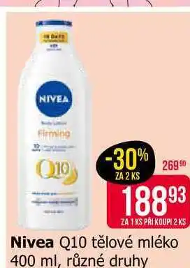 Teta Nivea Q10 tělové mléko 400 ml, různé druhy nabídka