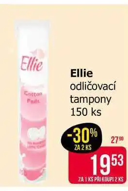 Teta Ellie odličovací tampony 150 ks nabídka