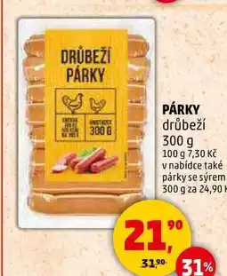 Penny Market PÁRKY drůbeží, 300 g nabídka