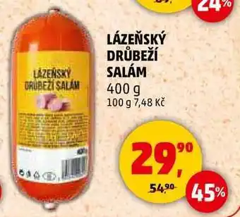 Penny Market LÁZEŇSKÝ DRŮBEŽÍ SALÁM, 400 g nabídka