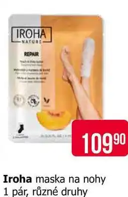 Teta Iroha maska na nohy 1 pár, různé druhy nabídka