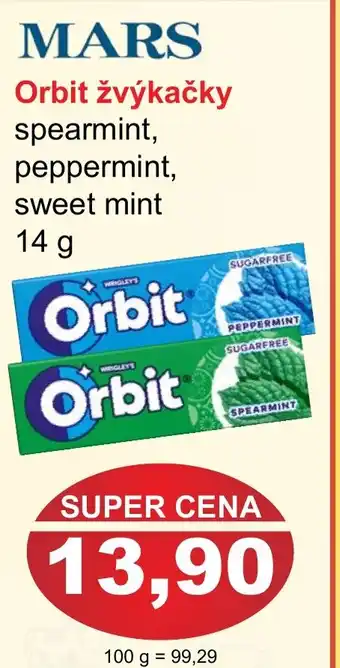 PLUS JIP Orbit žvýkačky nabídka