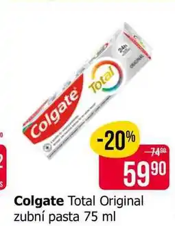 Teta Colgate Total Original zubní pasta 75 ml nabídka