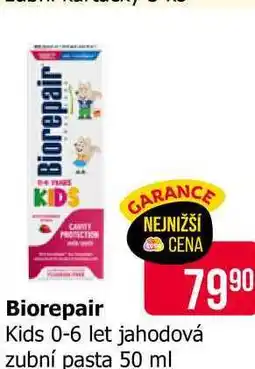 Teta Biorepair Kids 0-6 let jahodová zubní pasta 50 ml nabídka