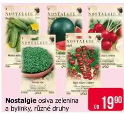 Teta Nostalgie osiva zelenina a bylinky, různé druhy nabídka