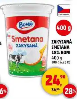 Penny Market ZAKYSANÁ SMETANA 18% BONI, 400 g nabídka