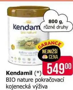 Teta Kendamil BIO nature pokračovací kojenecká výživa 800g nabídka