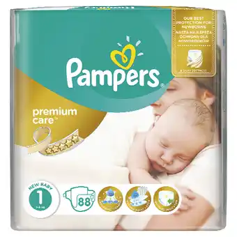 Teta Pampers Premium Care dětské pleny 44-88 ks nabídka