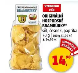 Penny Market ORIGINÁLNÍ HOSPODSKÉ BRAMBŮRKY sůl, 70 g nabídka