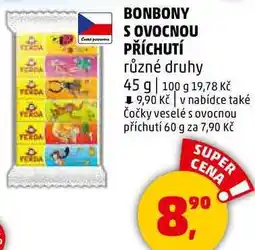 Penny Market BONBONY S OVOCNOU PŘÍCHUTÍ různé druhy, 45 g nabídka