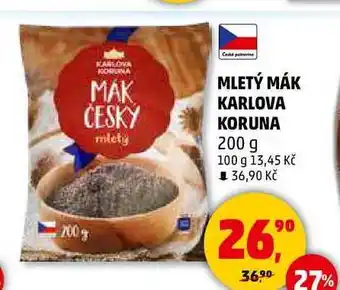 Penny Market MLETÝ MÁK KARLOVA KORUNA, 200 g nabídka