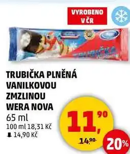 Penny Market TRUBIČKA PLNĚNÁ VANILKOVOU ZMZLINOU WERA NOVA, 65 ml nabídka