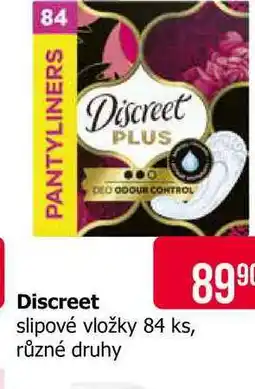 Teta Discreet slipové vložky 84 ks, různé druhy nabídka