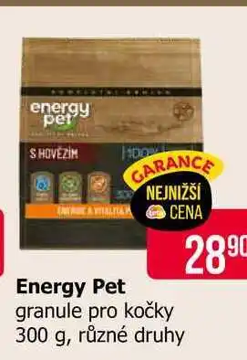 Teta Energy Pet granule pro kočky 300 g, různé druhy nabídka