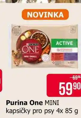 Teta Purina One MINI kapsičky pro psy 4x 85 g nabídka