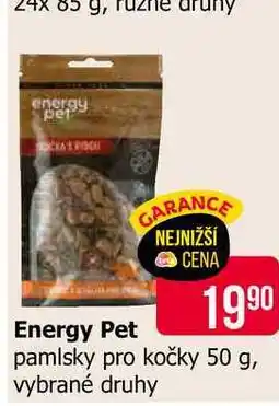 Teta Energy Pet pamlsky pro kočky 50 g, vybrané druhy nabídka