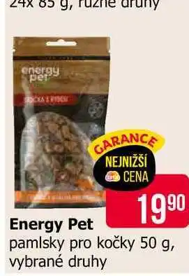 Teta Energy Pet pamlsky pro kočky 50 g, vybrané druhy nabídka