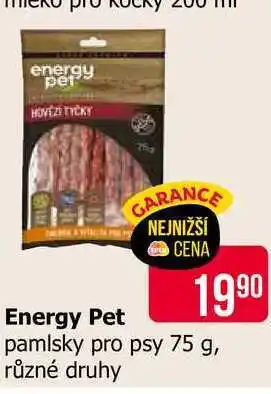 Teta energy pet pamlsky pro psy 75 g, různé druhy nabídka