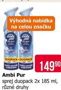 Teta Ambi Pur sprej duopack 2x 185 ml, různé druhy nabídka