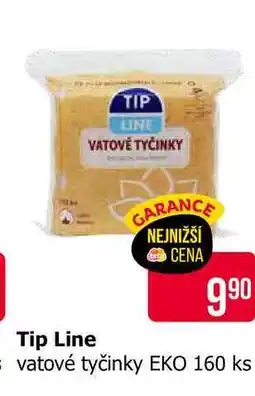 Teta TIP LINE vatové tyčinky EKO 160 ks nabídka