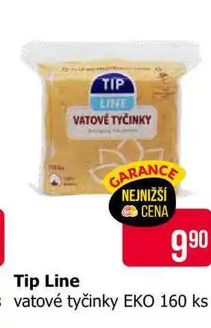 Teta TIP LINE vatové tyčinky EKO 160 ks nabídka