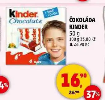 Penny Market ČOKOLÁDA KINDER, 50 g nabídka