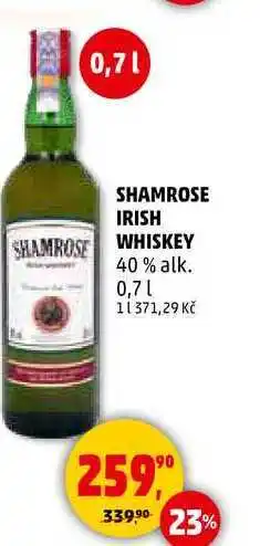 Penny Market SHAMROSE IRISH WHISKEY 40% alk., 0,7 l nabídka