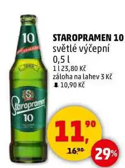 Penny Market STAROPRAMEN 10 světlé výčepní, 0,5 l nabídka