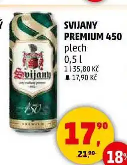 Penny Market SVIJANY PREMIUM 450 plech, 0,5 l nabídka