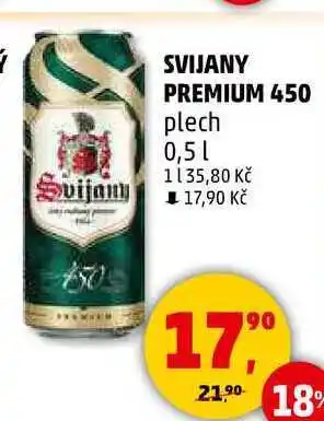 Penny Market SVIJANY PREMIUM 450 plech, 0,5 l nabídka