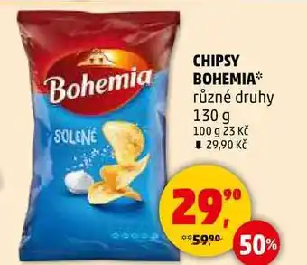 Penny Market CHIPSY BOHEMIA různé druhy, 130 g nabídka