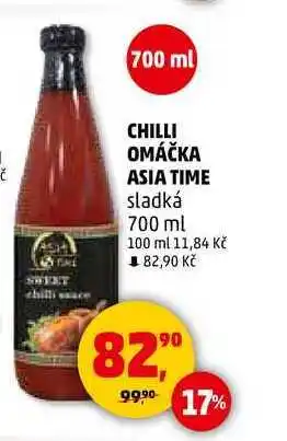 Penny Market CHILLI OMÁČKA ASIA TIME sladká, 700 ml nabídka