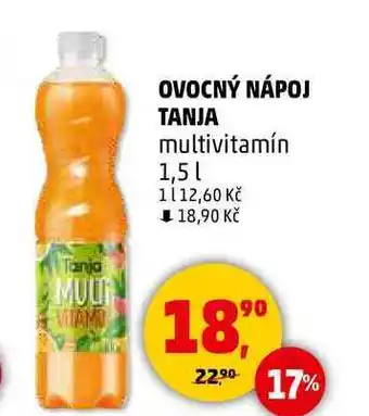 Penny Market OVOCNÝ NÁPOJ TANJA multivitamín, 1,5 l nabídka