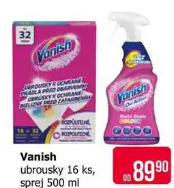 Teta Vanish ubrousky 16 ks nabídka