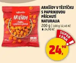 Penny Market ARAŠÍDY V TĚSTÍČKU S PAPRIKOVOU PŘÍCHUTÍ NATURALIA, 200 g nabídka