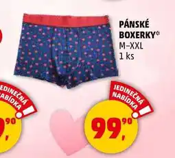 Penny Market PÁNSKÉ BOXERKY M-XXL, 1 ks nabídka