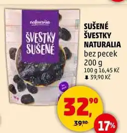 Penny Market SUŠENÉ ŠVESTKY NATURALIA bez pecek, 200 g nabídka