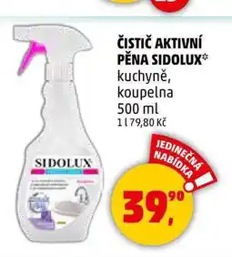 Penny Market SIDOLUX ČISTIČ AKTIVNÍ PĚNA kuchyně, koupelna, 500 ml nabídka