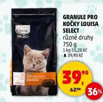 Penny Market GRANULE PRO KOČKY LOUISA SELECT různé druhy, 750 g nabídka