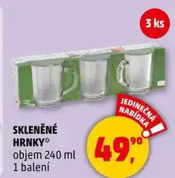 Penny Market SKLENĚNÉ HRNKY objem 240 ml, 1 balení nabídka