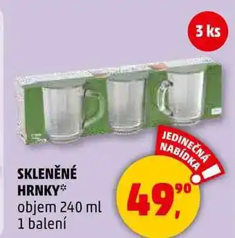 Penny Market SKLENĚNÉ HRNKY objem 240 ml, 1 balení nabídka