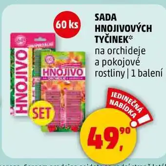 Penny Market SADA HNOJIVOVÝCH TYČINEK na orchideje a pokojové rostliny, 1 balení nabídka