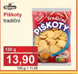 PLUS JIP Piškoty tradiční nabídka