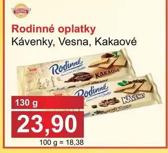 PLUS JIP Rodinné oplatky Kávenky, Vesna, Kakaové nabídka