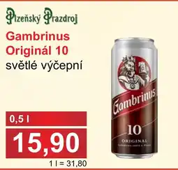 PLUS JIP Gambrinus Originál 10 nabídka