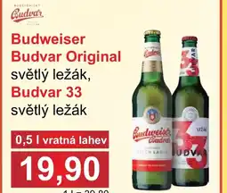 PLUS JIP Budweiser Budvar Original nabídka