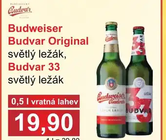 PLUS JIP Budweiser Budvar Original nabídka