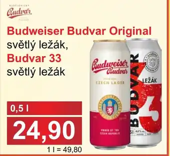 PLUS JIP Budweiser Budvar Original nabídka